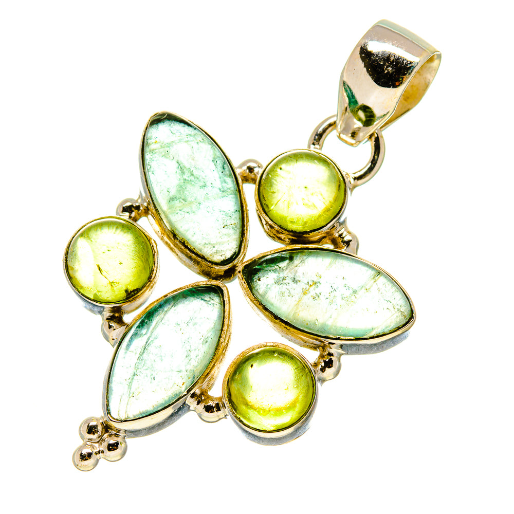 Blue Fluorite Pendants handcrafted by Ana Silver Co - PD759082