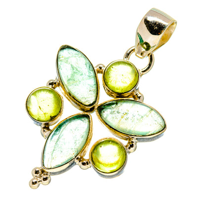 Blue Fluorite Pendants handcrafted by Ana Silver Co - PD759082