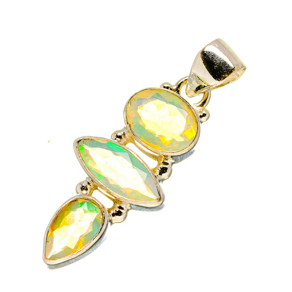 Ethiopian Opal Pendants handcrafted by Ana Silver Co - PD759083