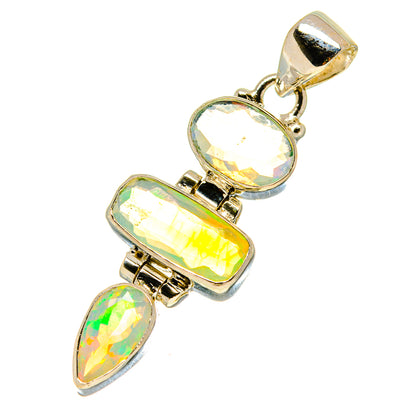 Ethiopian Opal Pendants handcrafted by Ana Silver Co - PD759084