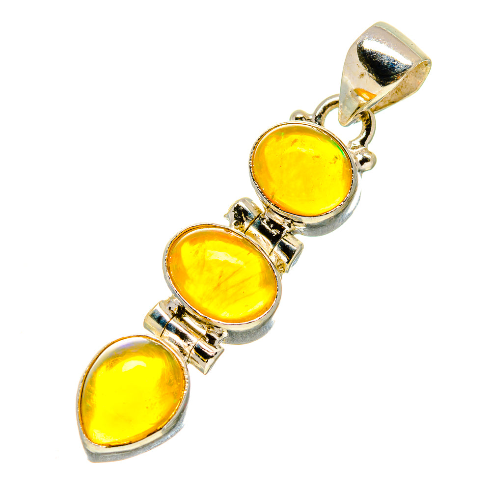 Ethiopian Opal Pendants handcrafted by Ana Silver Co - PD759085