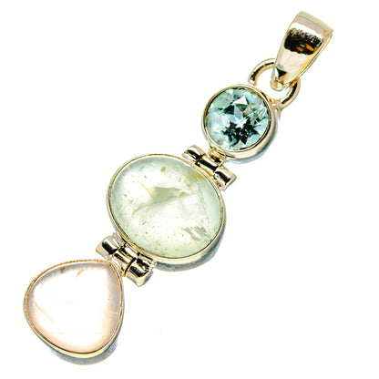 Aquamarine Pendants handcrafted by Ana Silver Co - PD759100