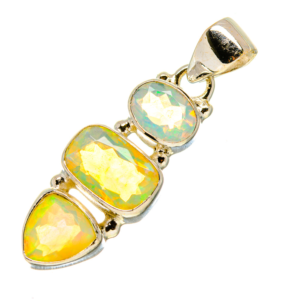 Ethiopian Opal Pendants handcrafted by Ana Silver Co - PD759107