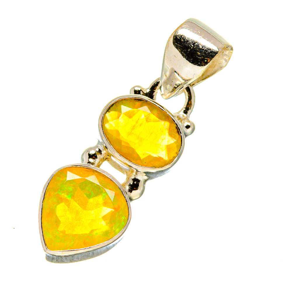 Ethiopian Opal Pendants handcrafted by Ana Silver Co - PD759110