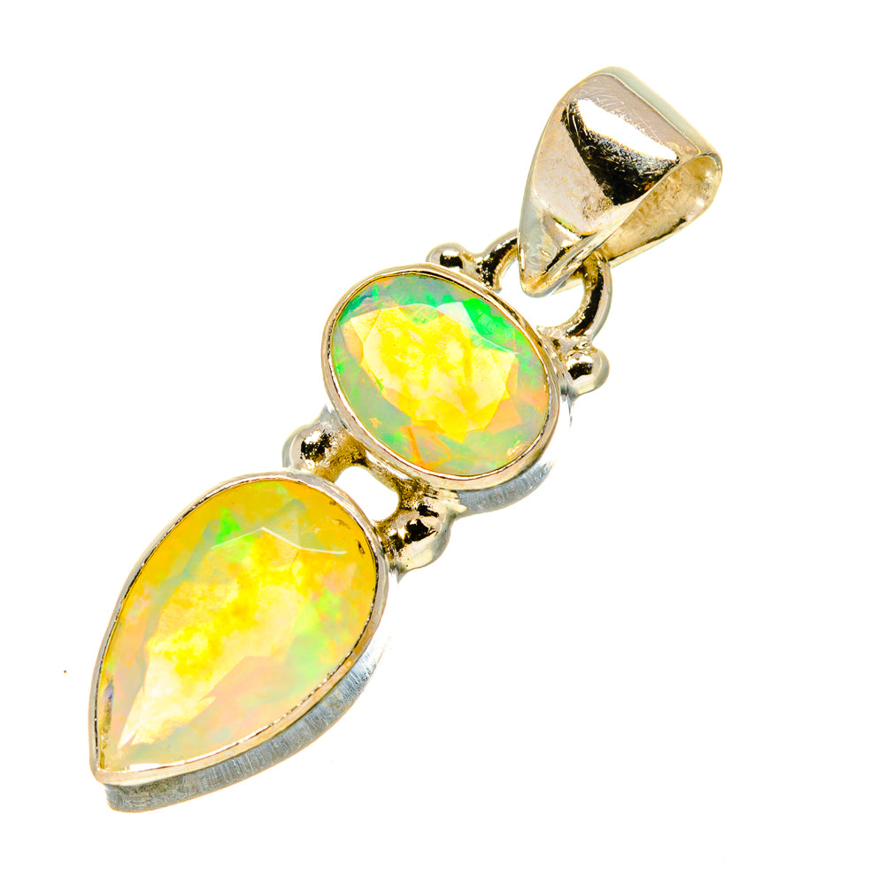 Ethiopian Opal Pendants handcrafted by Ana Silver Co - PD759111