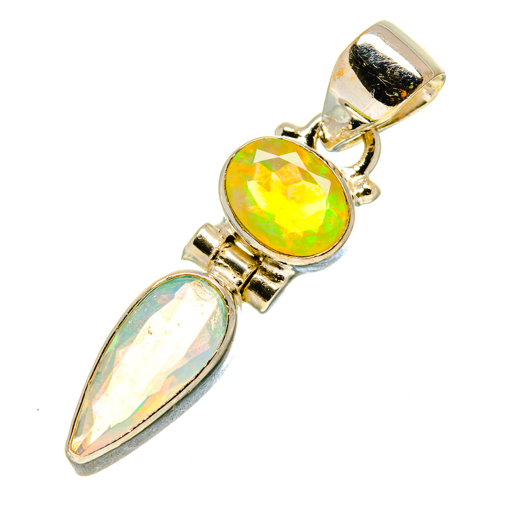 Ethiopian Opal Pendants handcrafted by Ana Silver Co - PD759112