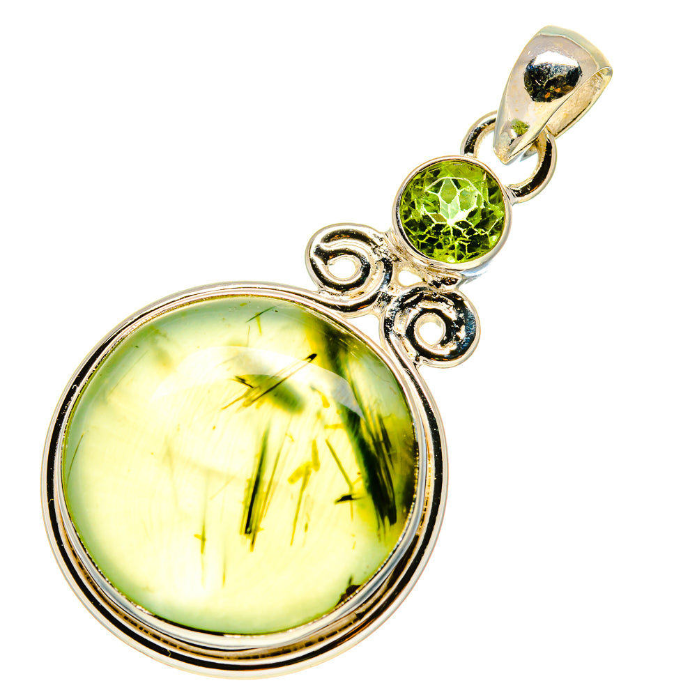 Prehnite Pendants handcrafted by Ana Silver Co - PD759115