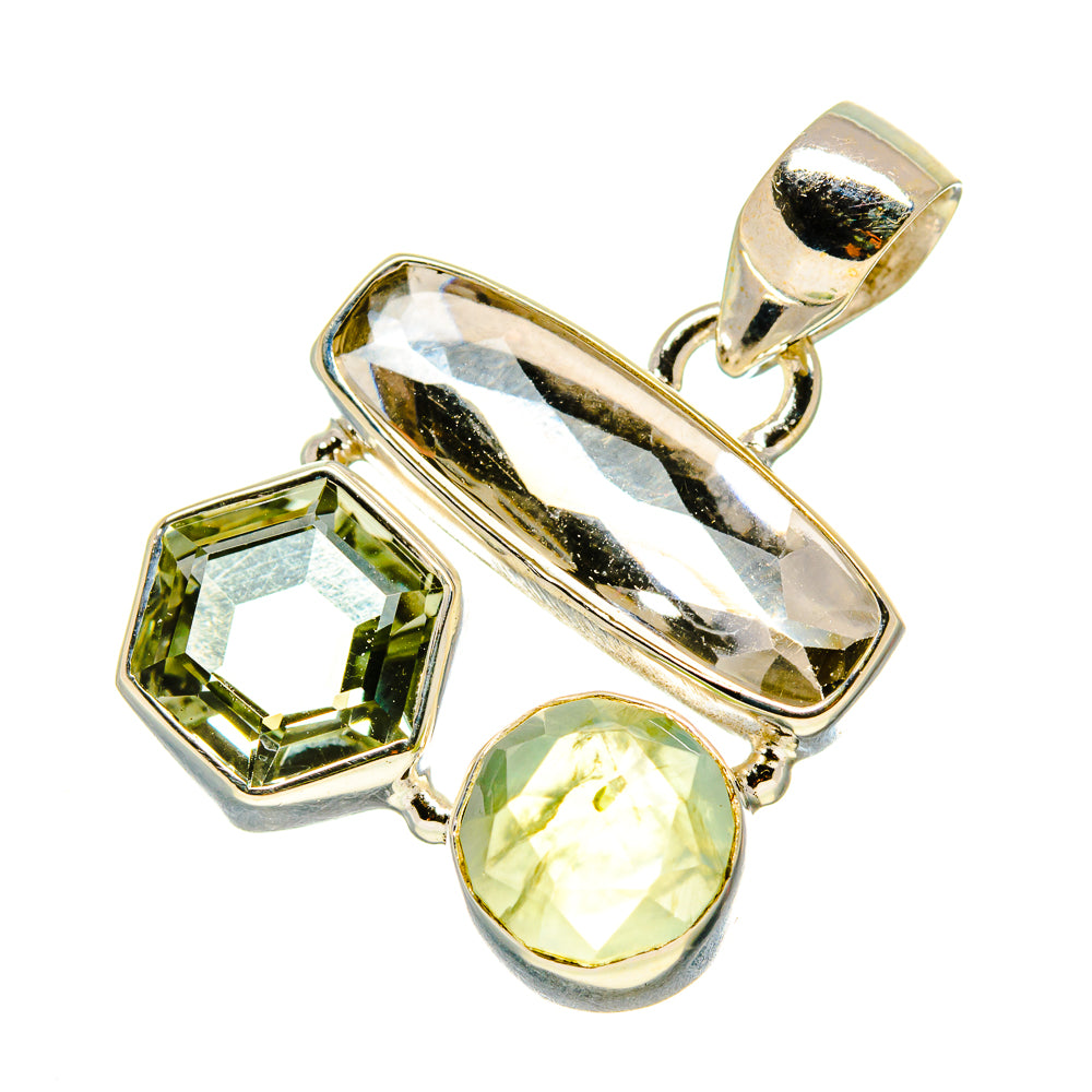White Quartz Pendants handcrafted by Ana Silver Co - PD759119