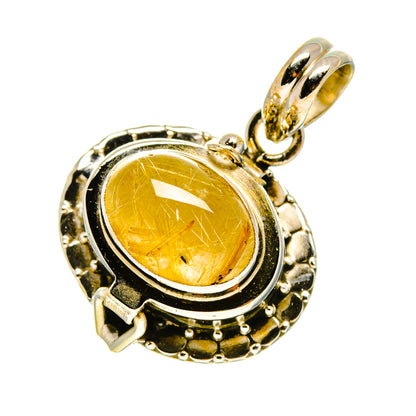 Rutilated Quartz Pendants handcrafted by Ana Silver Co - PD759120