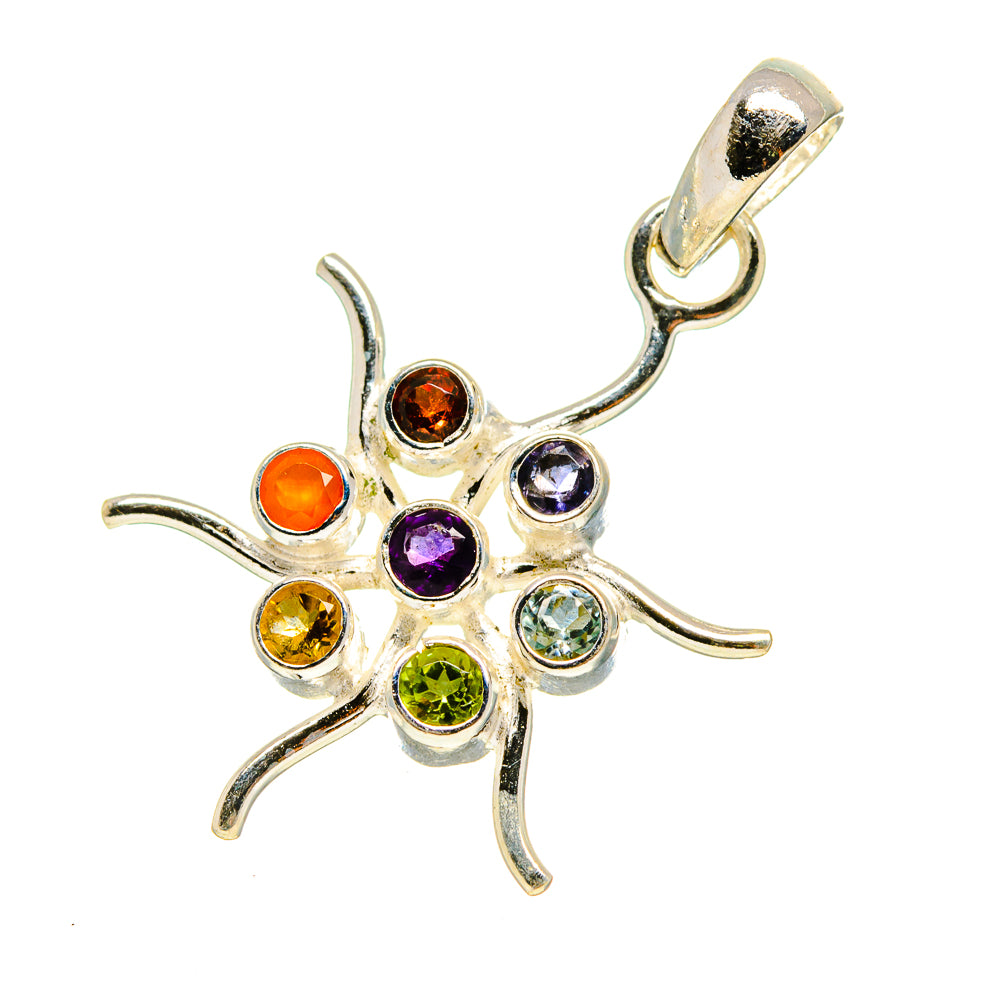 Multi-Stone Chakra Pendants handcrafted by Ana Silver Co - PD759126