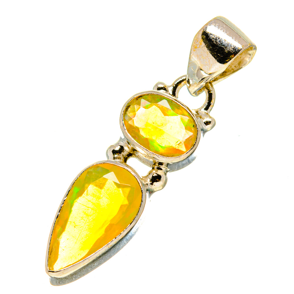 Ethiopian Opal Pendants handcrafted by Ana Silver Co - PD759132
