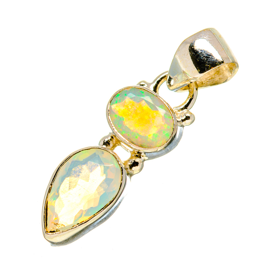 Ethiopian Opal Pendants handcrafted by Ana Silver Co - PD759140
