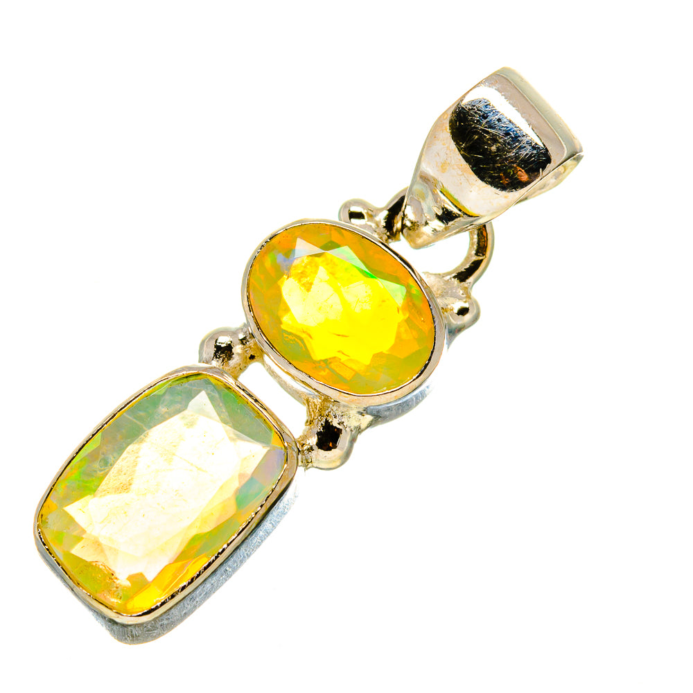 Ethiopian Opal Pendants handcrafted by Ana Silver Co - PD759142
