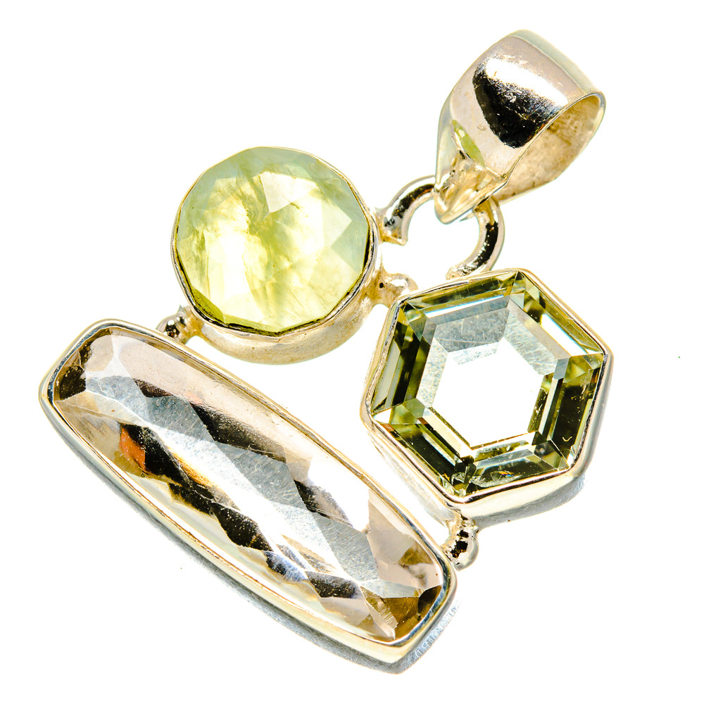 White Quartz Pendants handcrafted by Ana Silver Co - PD759143