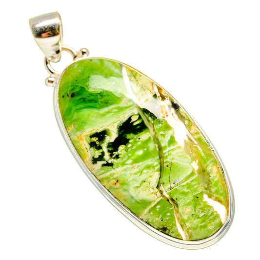 Australian Green Opal Pendants handcrafted by Ana Silver Co - PD759161