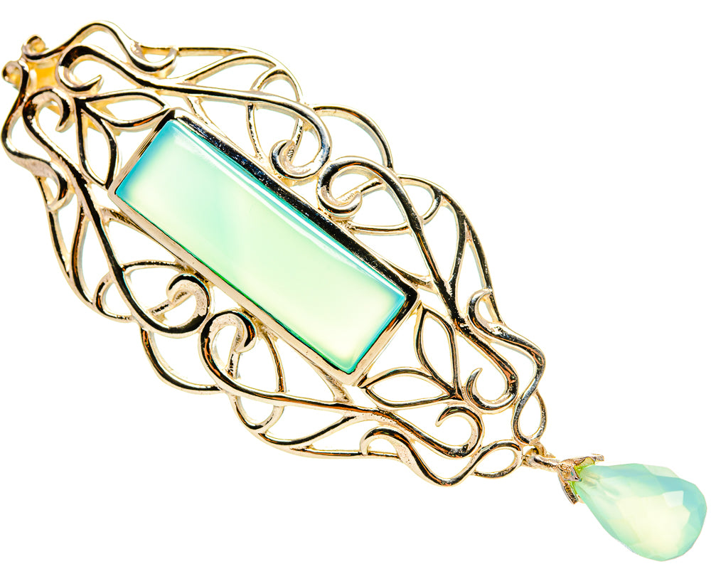 Aqua Chalcedony Pendants handcrafted by Ana Silver Co - PD759172