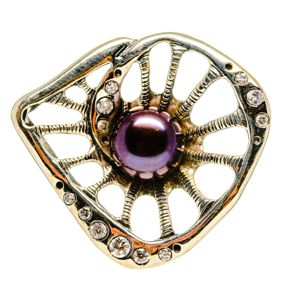 Titanium Pearl Pendants handcrafted by Ana Silver Co - PD759179