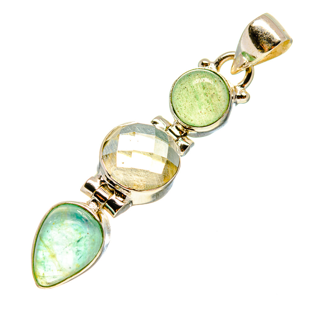 Aquamarine Pendants handcrafted by Ana Silver Co - PD759192