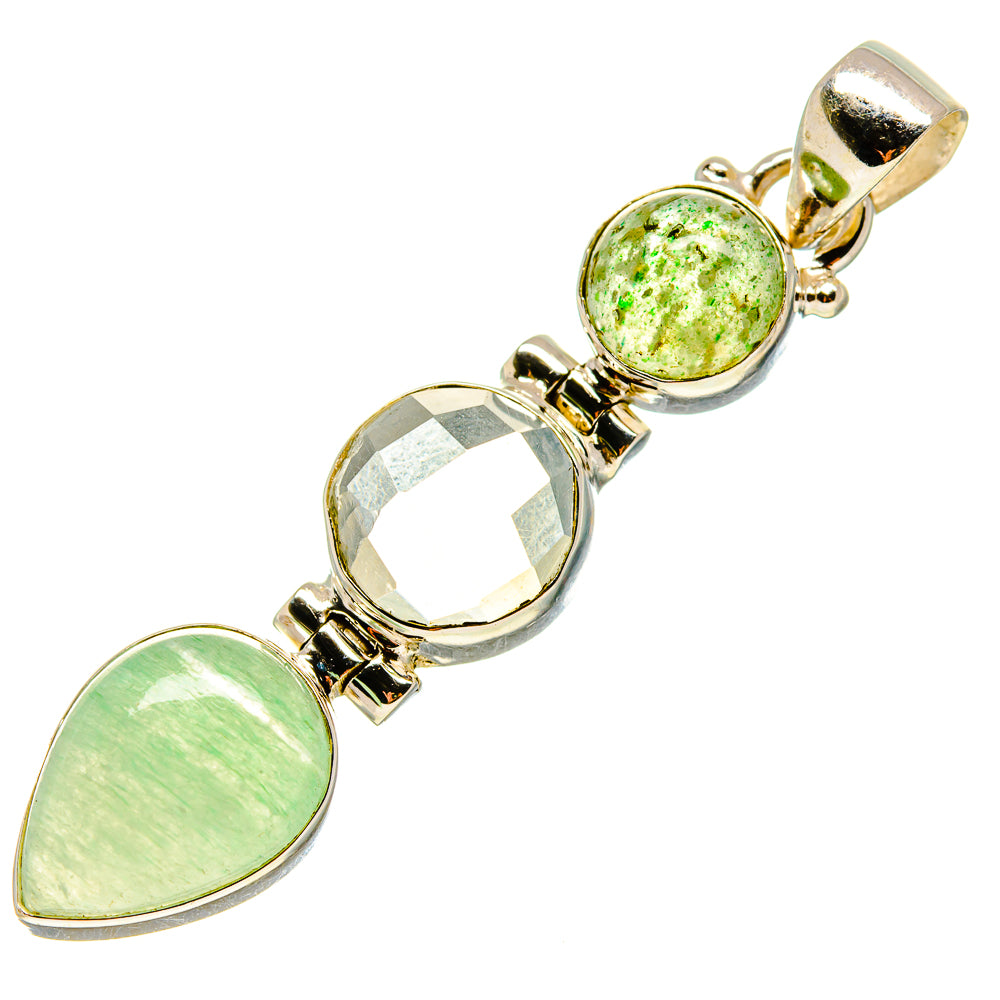 Aquamarine Pendants handcrafted by Ana Silver Co - PD759201