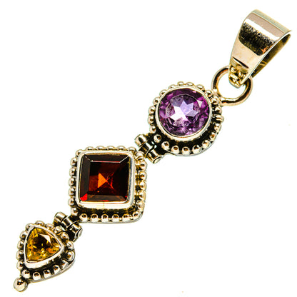 Garnet Pendants handcrafted by Ana Silver Co - PD759208