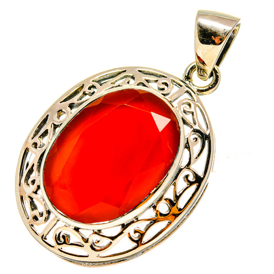 Red Onyx Pendants handcrafted by Ana Silver Co - PD759212