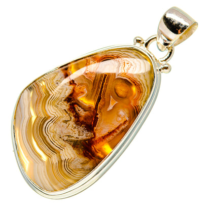 Laguna Lace Agate Pendants handcrafted by Ana Silver Co - PD759220