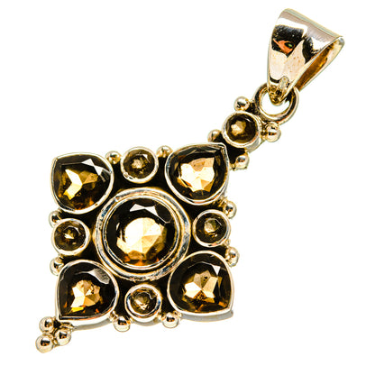 Smoky Quartz Pendants handcrafted by Ana Silver Co - PD759231