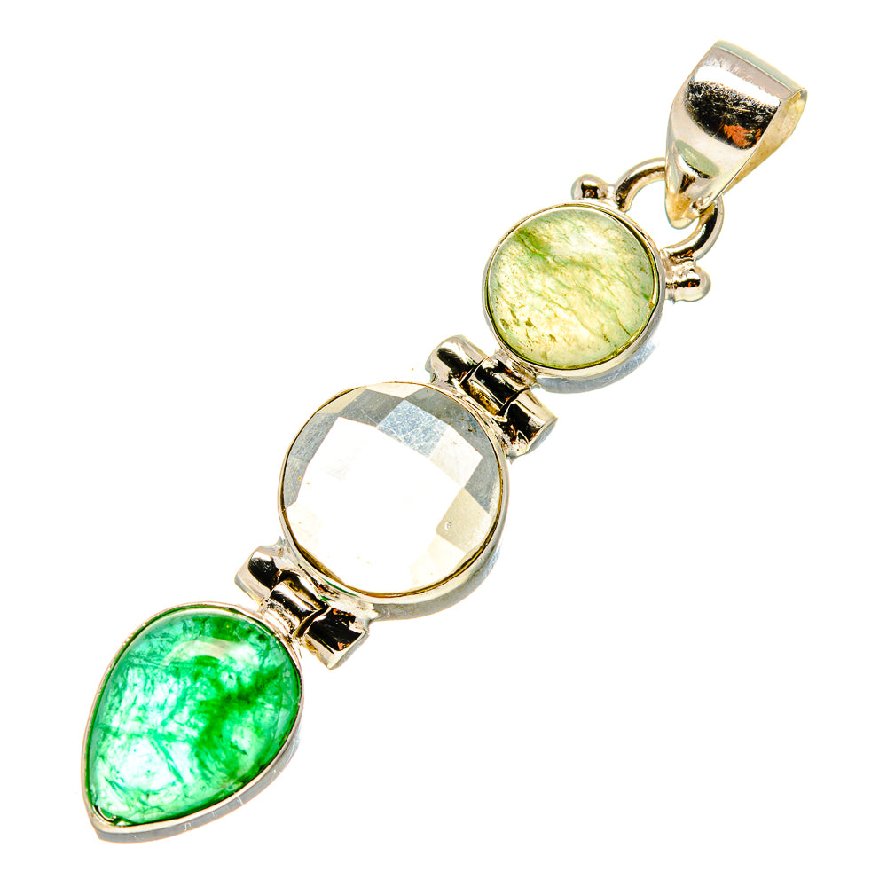 Green Tourmaline Pendants handcrafted by Ana Silver Co - PD759240