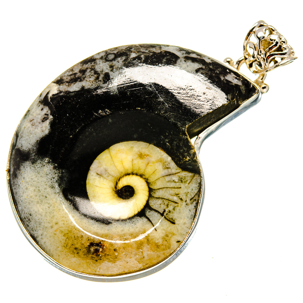 Orthoceras Fossil Pendants handcrafted by Ana Silver Co - PD759257