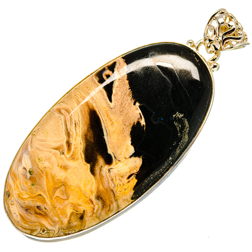 Peanut Wood Jasper Pendants handcrafted by Ana Silver Co - PD759258