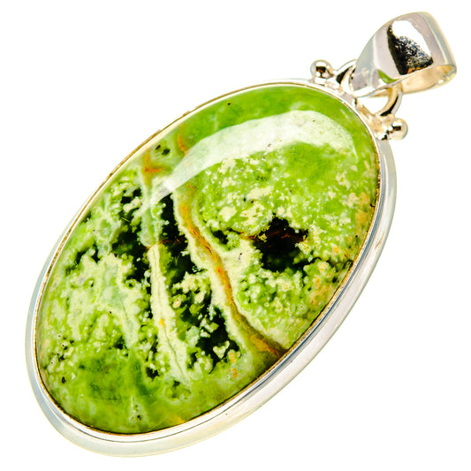 Australian Green Opal Pendants handcrafted by Ana Silver Co - PD759271