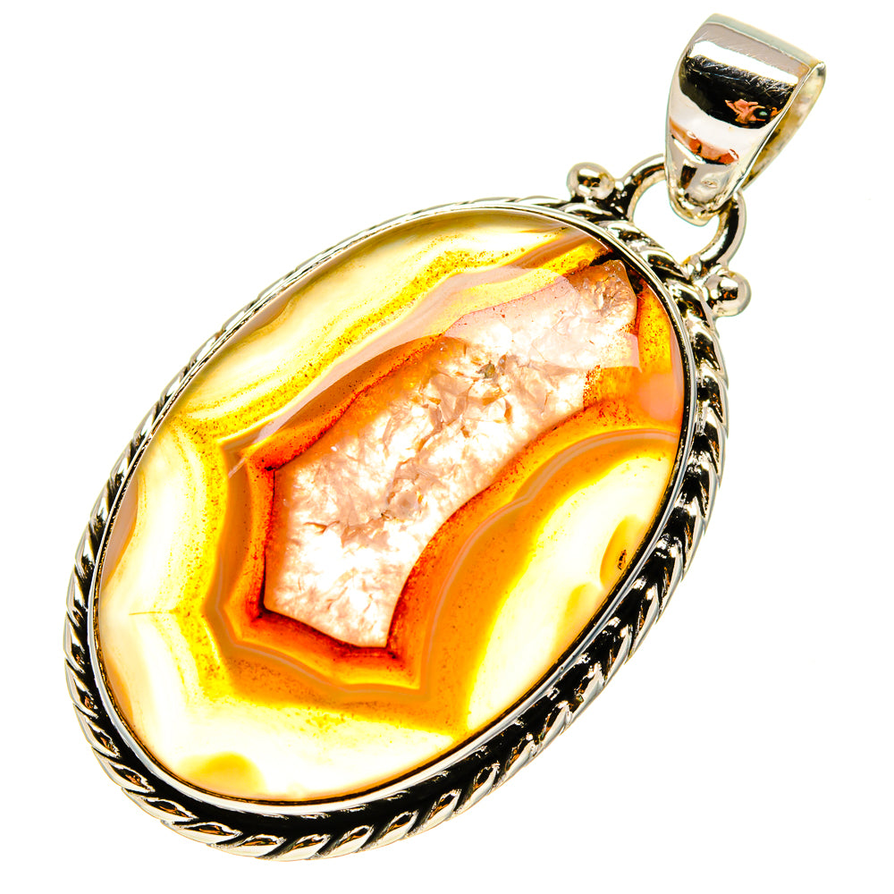 Botswana Agate Pendants handcrafted by Ana Silver Co - PD759272