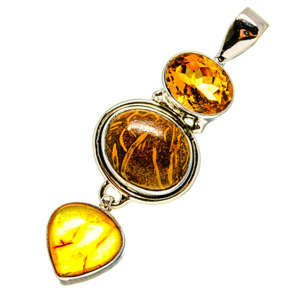Palm Wood Jasper Pendants handcrafted by Ana Silver Co - PD759281