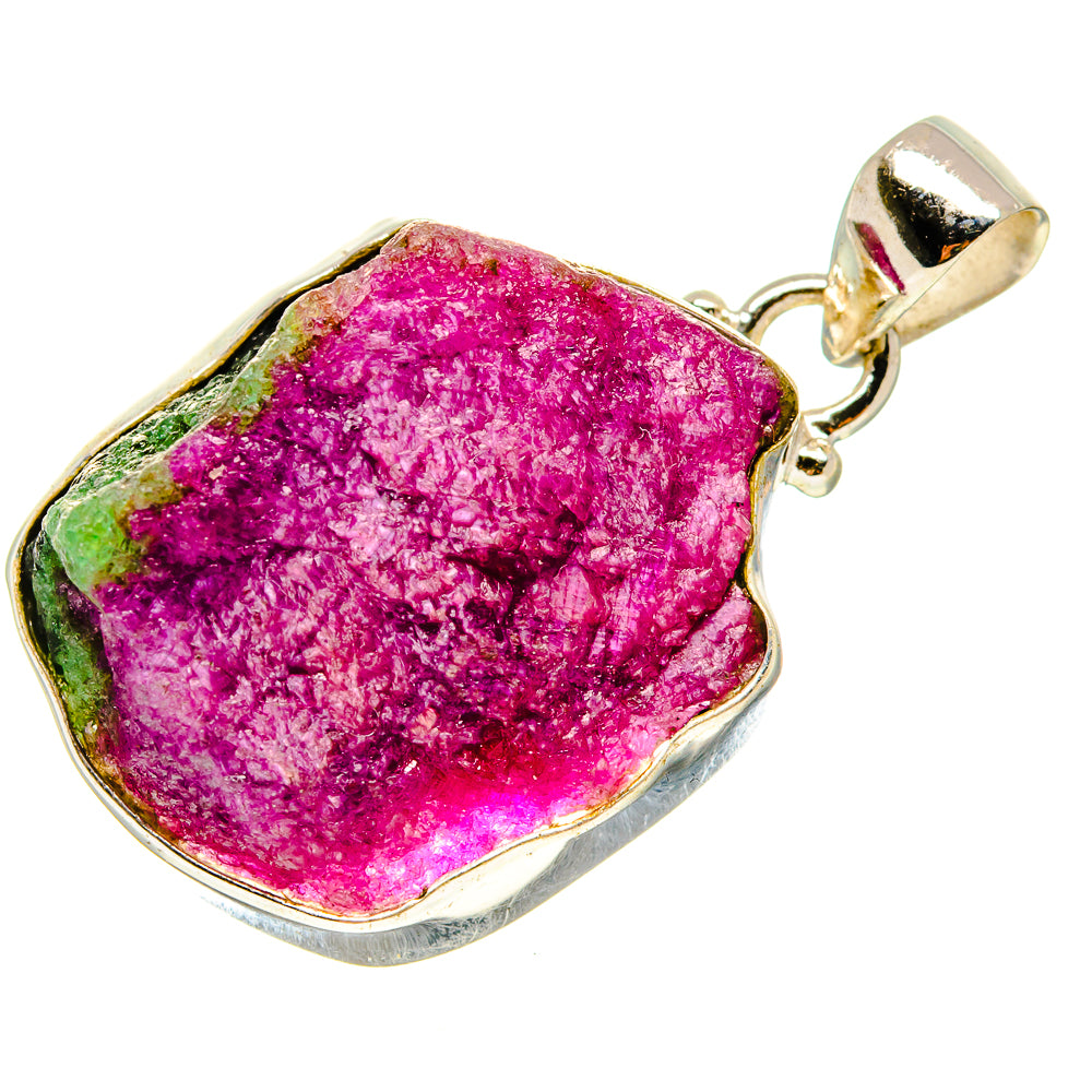 Ruby Zoisite Pendants handcrafted by Ana Silver Co - PD759286