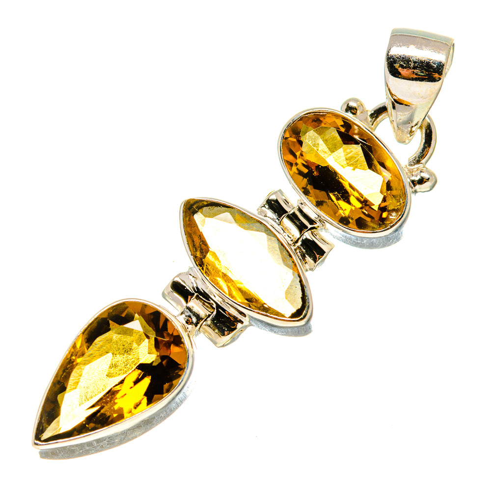 Citrine Pendants handcrafted by Ana Silver Co - PD759310
