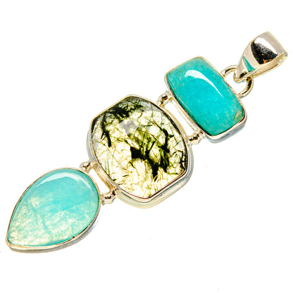 Green Moss Agate Pendants handcrafted by Ana Silver Co - PD759314