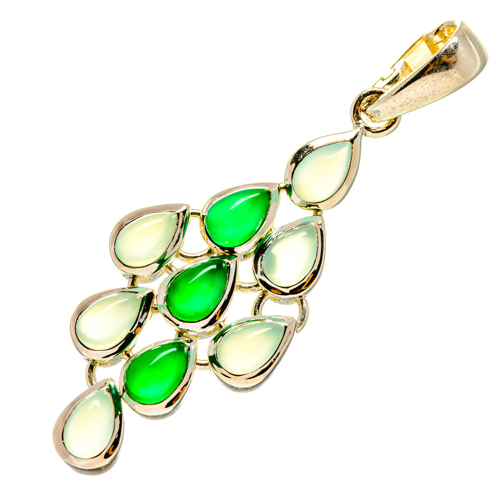 Aqua Chalcedony Pendants handcrafted by Ana Silver Co - PD759324