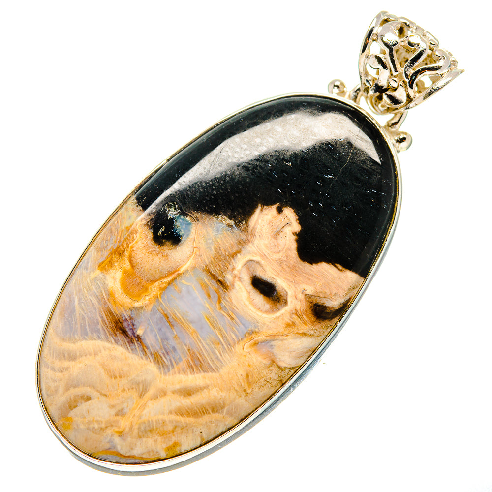 Peanut Wood Jasper Pendants handcrafted by Ana Silver Co - PD759330