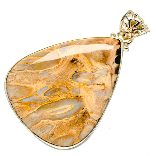 Peanut Wood Jasper Pendants handcrafted by Ana Silver Co - PD759331