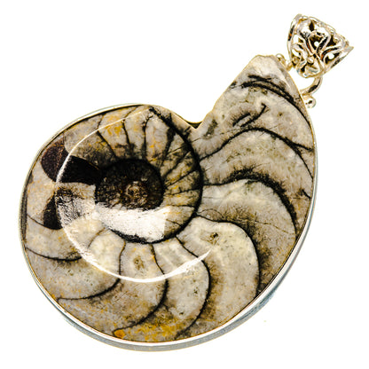 Orthoceras Fossil Pendants handcrafted by Ana Silver Co - PD759332