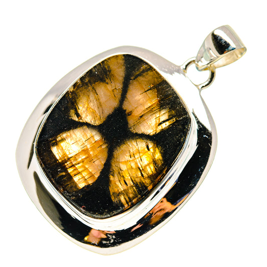 Chiastolite Pendants handcrafted by Ana Silver Co - PD759334