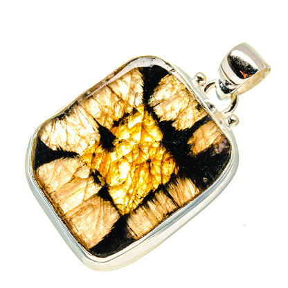 Chiastolite Pendants handcrafted by Ana Silver Co - PD759353