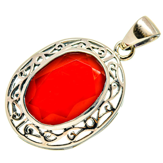 Red Onyx Pendants handcrafted by Ana Silver Co - PD759367