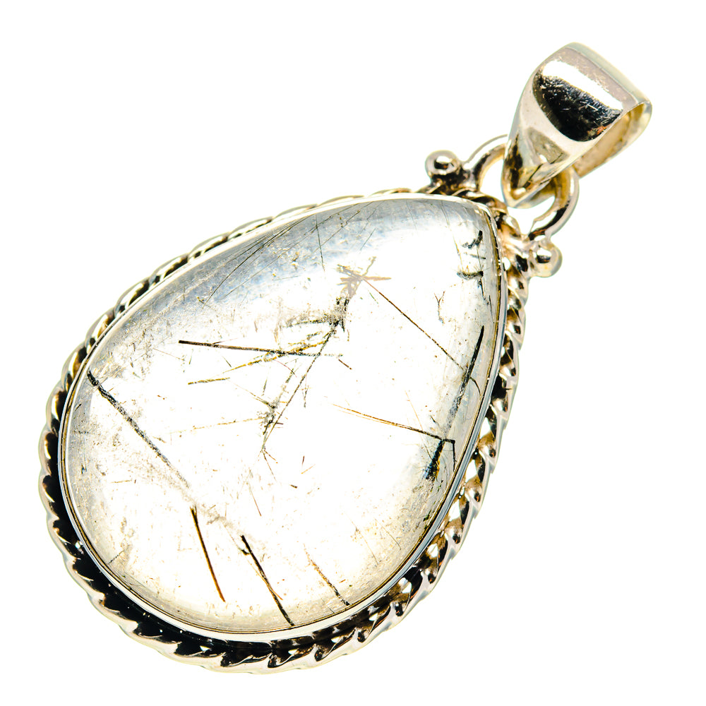 Tourmalinated Quartz Pendants handcrafted by Ana Silver Co - PD759372