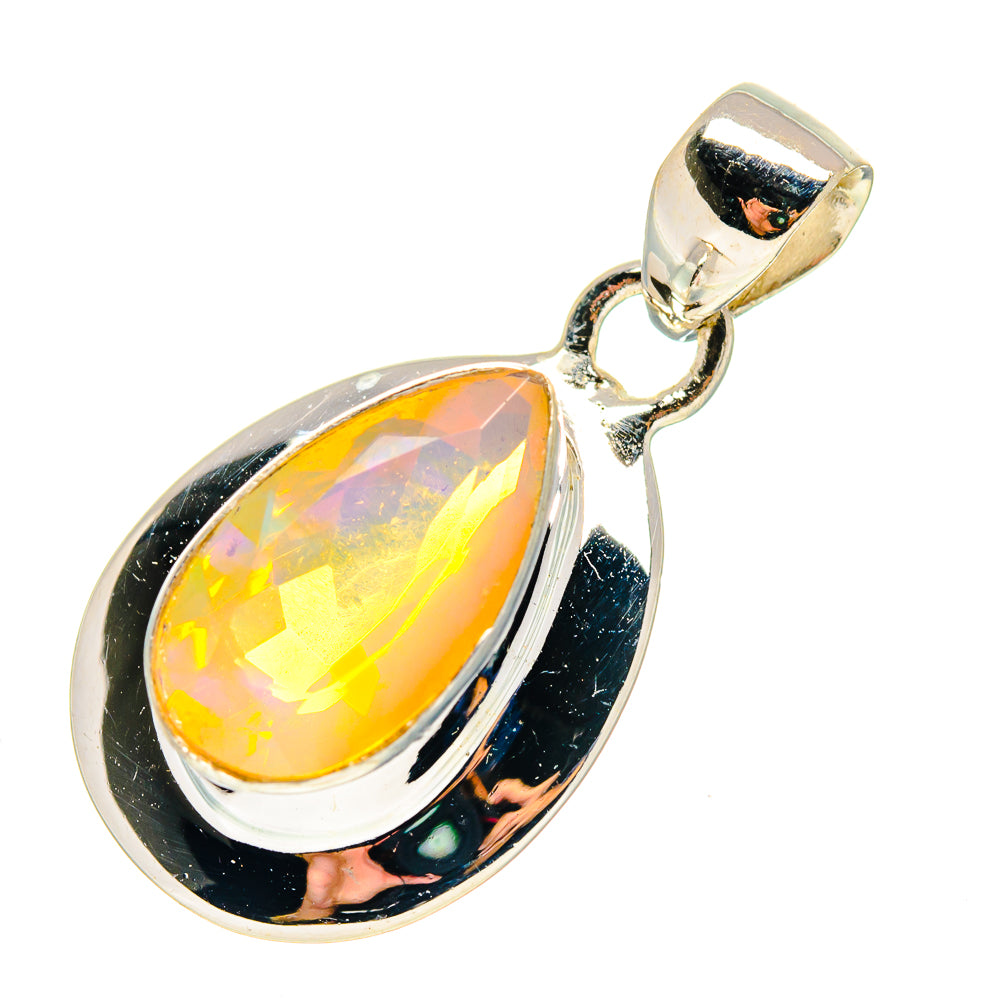 Ethiopian Opal Pendants handcrafted by Ana Silver Co - PD759377