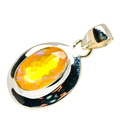 Ethiopian Opal Pendants handcrafted by Ana Silver Co - PD759379
