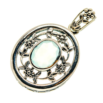 Aqua Chalcedony Pendants handcrafted by Ana Silver Co - PD759385