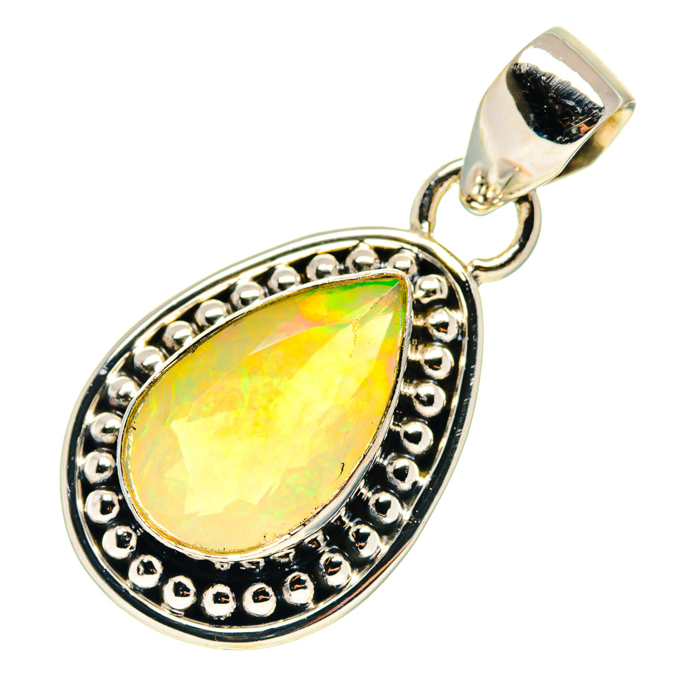 Ethiopian Opal Pendants handcrafted by Ana Silver Co - PD759390