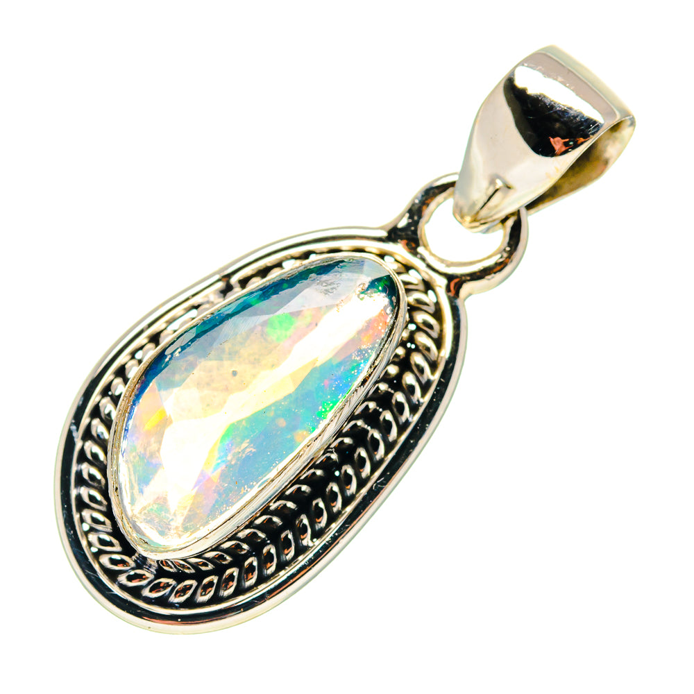 Ethiopian Opal Pendants handcrafted by Ana Silver Co - PD759392