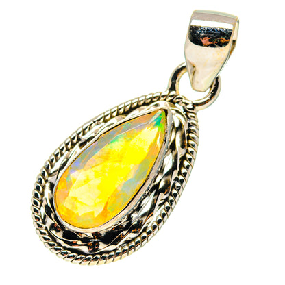 Ethiopian Opal Pendants handcrafted by Ana Silver Co - PD759393
